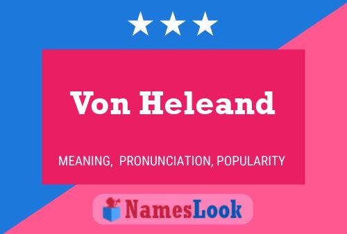 Poster del nome Von Heleand