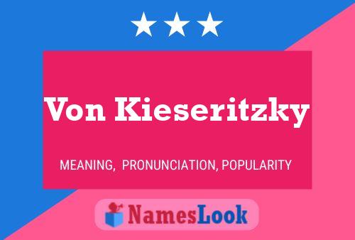 Poster del nome Von Kieseritzky