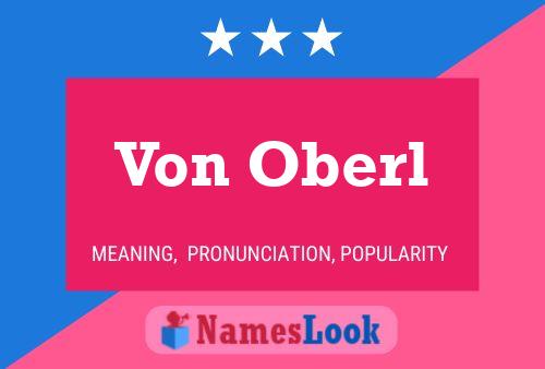 Poster del nome Von Oberl