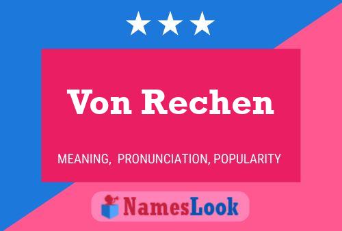 Poster del nome Von Rechen