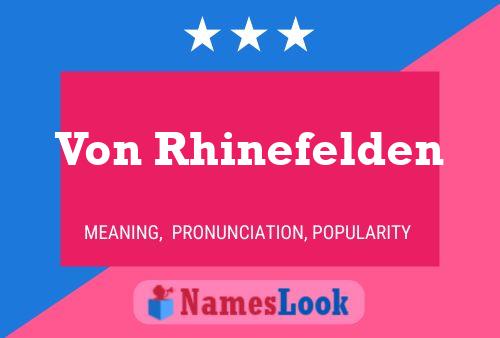 Poster del nome Von Rhinefelden