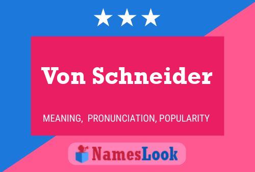 Poster del nome Von Schneider