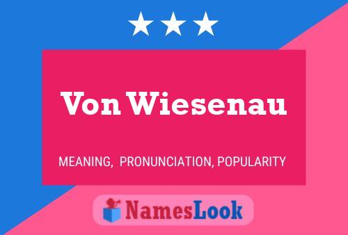 Poster del nome Von Wiesenau