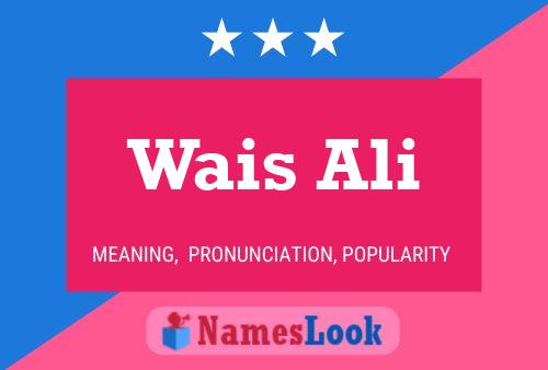 Poster del nome Wais Ali