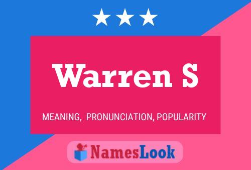 Poster del nome Warren S