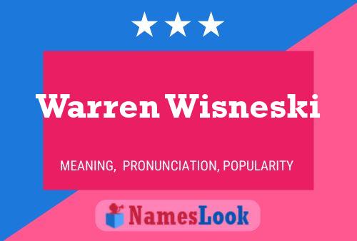 Poster del nome Warren Wisneski