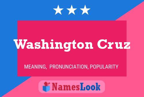 Poster del nome Washington Cruz