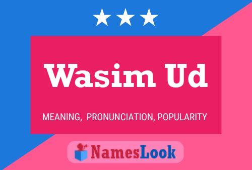 Poster del nome Wasim Ud