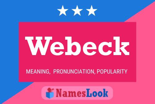 Poster del nome Webeck