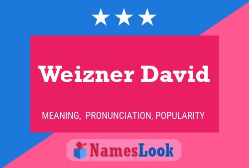 Poster del nome Weizner David