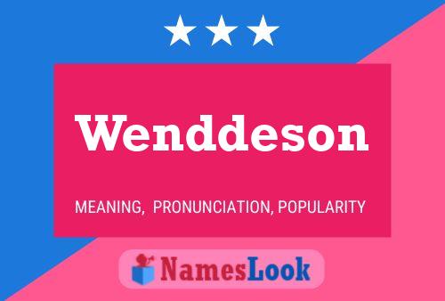 Poster del nome Wenddeson