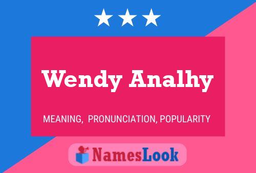 Poster del nome Wendy Analhy