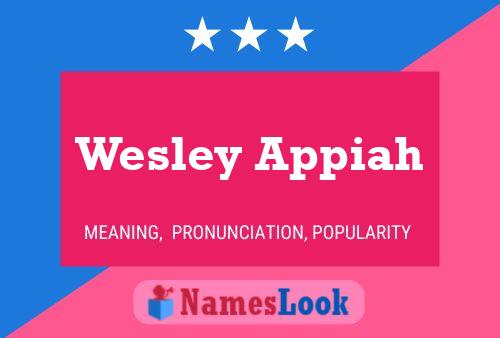 Poster del nome Wesley Appiah