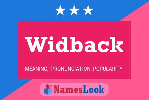 Poster del nome Widback