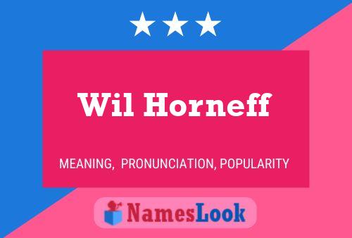 Poster del nome Wil Horneff