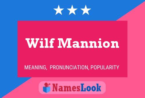 Poster del nome Wilf Mannion