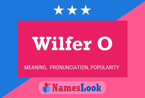 Poster del nome Wilfer O