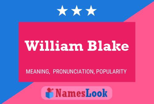 Poster del nome William Blake