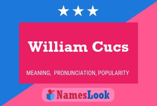 Poster del nome William Cucs