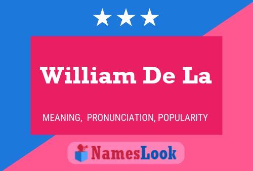 Poster del nome William De La