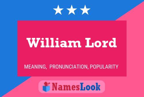 Poster del nome William Lord