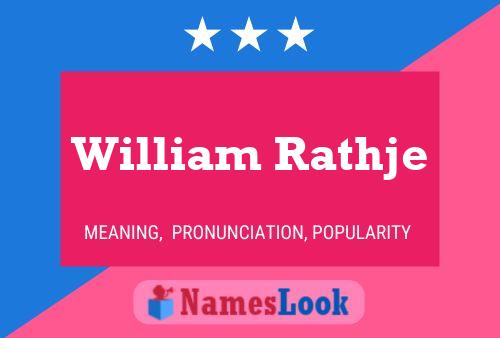 Poster del nome William Rathje