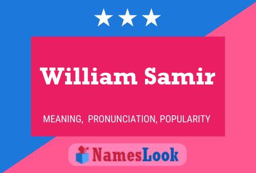 Poster del nome William Samir