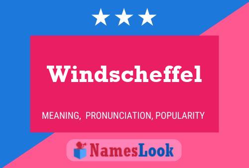 Poster del nome Windscheffel