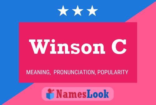 Poster del nome Winson C