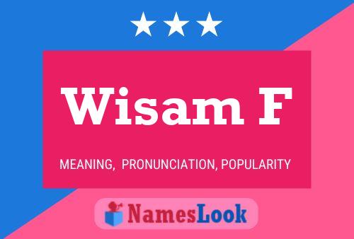 Poster del nome Wisam F