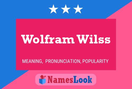 Poster del nome Wolfram Wilss