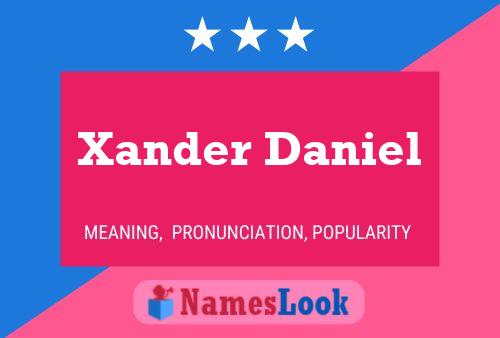 Poster del nome Xander Daniel