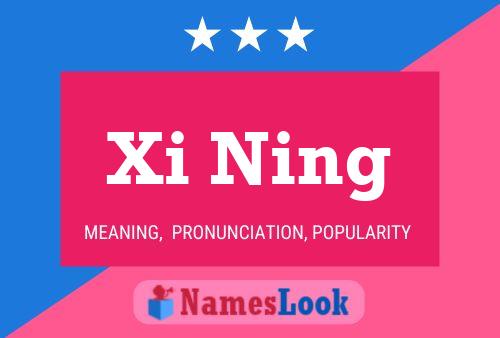 Poster del nome Xi Ning