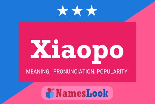 Poster del nome Xiaopo