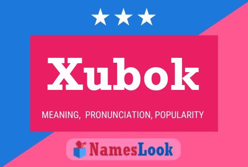 Poster del nome Xubok