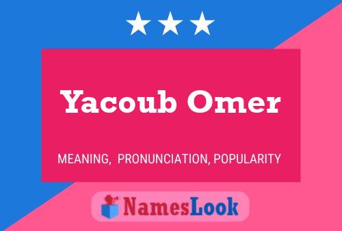 Poster del nome Yacoub Omer