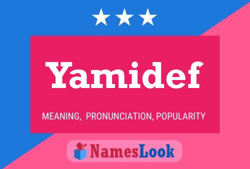 Poster del nome Yamidef