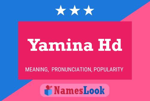 Poster del nome Yamina Hd