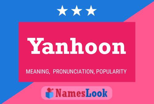 Poster del nome Yanhoon