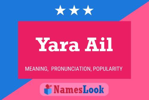 Poster del nome Yara Ail