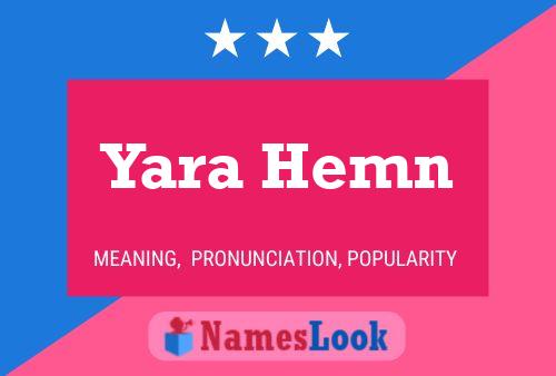 Poster del nome Yara Hemn