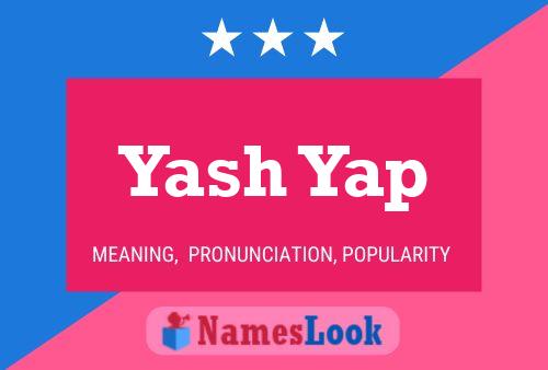 Poster del nome Yash Yap