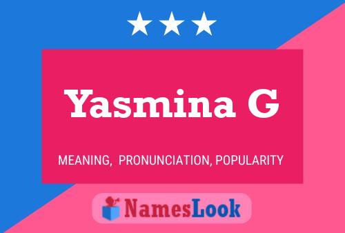 Poster del nome Yasmina G