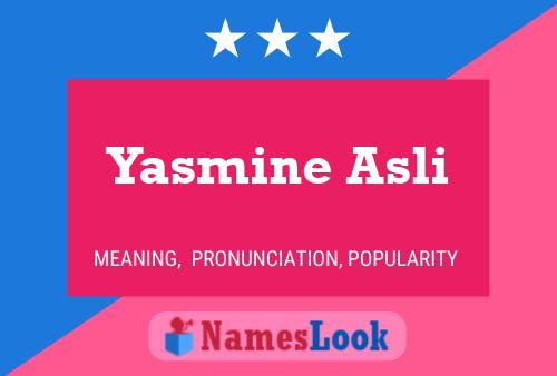 Poster del nome Yasmine Asli