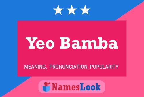 Poster del nome Yeo Bamba