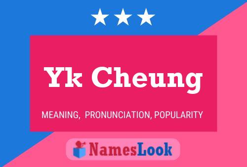 Poster del nome Yk Cheung