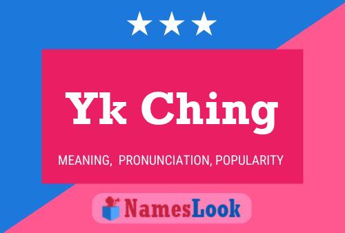 Poster del nome Yk Ching