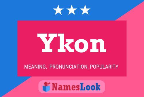 Poster del nome Ykon