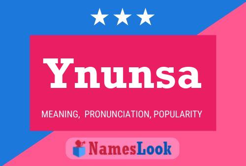 Poster del nome Ynunsa