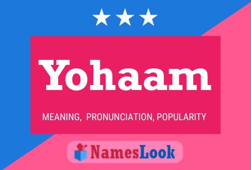 Poster del nome Yohaam